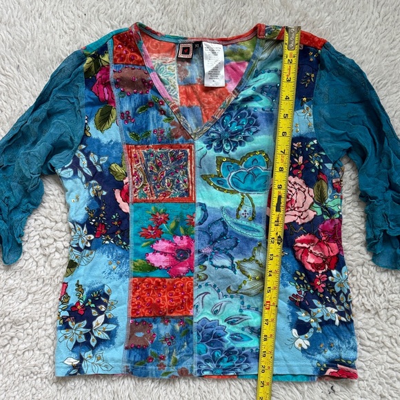 Y2K patchwork top fairy cottagecore - Picture 3 of 6